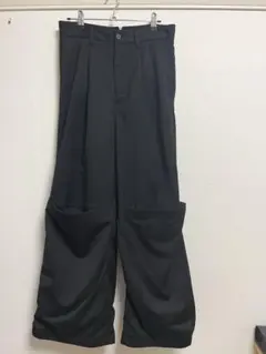 【GRANCY】チュール レイヤードデザイン スラックス（ブラック/Mサイズ）のサムネイル