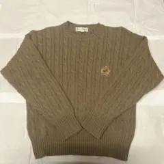 LACOSTE ベージュ ケーブルニットセーター US XS - メルカリ