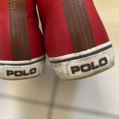 POLO ハイカットスニーカー レッドのサムネイル