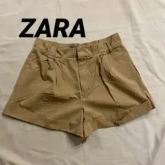 【美品】ベージュ ショートパンツ 折り返し裾