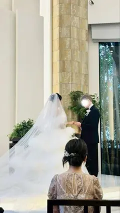 ウェディング　ロング　ベールのサムネイル