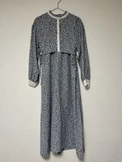 BEAMS HEART 長袖　花柄　ワンピース