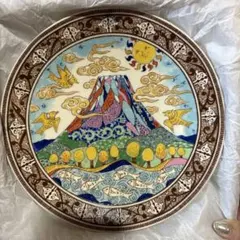 加藤幸兵衛 富士山文様 飾り皿 陶芸のサムネイル