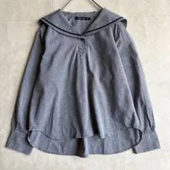Sunny Clouds Mimi シャンブレーのセーラーシャツ LL 綿100のサムネイル