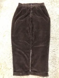 90s DOCKERS コーデュロイパンツ　太畝　ツータック　ブラウン　ルーズ