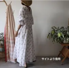 ニーラ　neela ブロックプリントワンピース