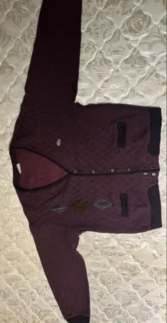 Lacoste バーガンディ カーディガン