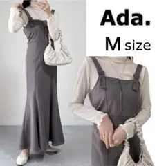 Ada. Mサイズ フロントジップ マーメイド ジャンパースカート サロペット