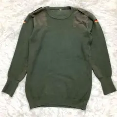 ニット セーター ショルダーパッチ メンズ 秋物 エルボーパッチ