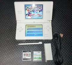 NINTENDO DS lite 本体 白ゲーム2本とUSBアダプター