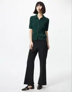 UNIQLO スマートフレアパンツ　ブラック　XS