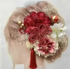 かりんとう様専用★→Y桜　　愛らしい髪飾り 結婚式 卒業式 成人式 ウエディング