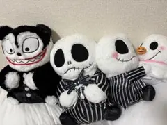 ナイトメアビフォアクリスマス　ジャック テディ ゼロ ぬいぐるみ 3種セット
