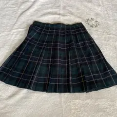 EAST BOYプリーツスカート 160サイズ ダークグリーン　ウエスト調節可