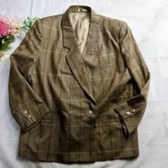 極美品✨バーバリー 3XL相当 テーラード 金ボタン 17BR 大きいサイズ