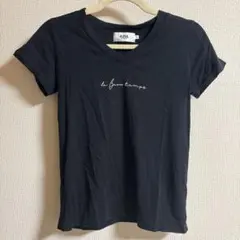 AZUL by moussy VネックTシャツ S ブラック