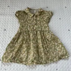 【8942】sunny Landscape 半袖ワンピース 100 花柄のサムネイル