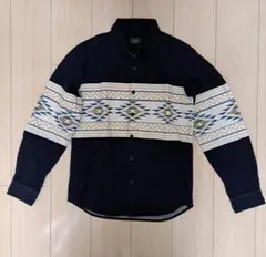 RODEO CROWNS ロデオクラウンズ 長袖シャツ 幾何学模様 メンズM