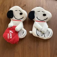 リンネル2021年10月号付録 スヌーピー スヌーピーのふわふわWポーチ