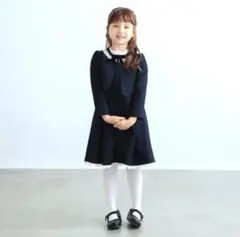 【美品】BEAMS ネイビー フォーマルワンピース セット　120