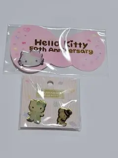 ハローキティ　ピンバッチ　50周年記念&宝塚歌劇団　新品未開封