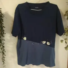 グラニフ シマエナガ 刺繍Ｔシャツ
