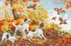 クロスステッチキット「ハンティングシーズン」刺繍キット