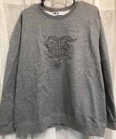 FILA レディース ロゴ3D刺繍　長袖 トレーナー　　size XL