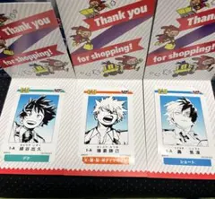 【新品未使用】ヒロアカ ミニブロマイド 緑谷出久 爆豪勝己 轟焦凍 オリジン