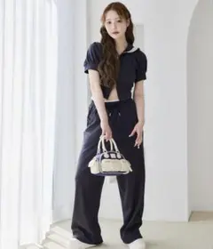 【最終値下げ】NICE CLAUP スウェット セットアップ ネイビー