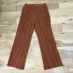 LOWRYSFARM セルフカットホソミエプリーツパンツ/オレンジ