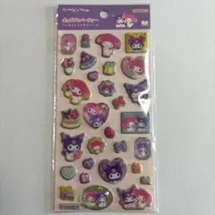 ラメきらクリスタルシール　マイメロディ&クロミ　ポップデコパーティー