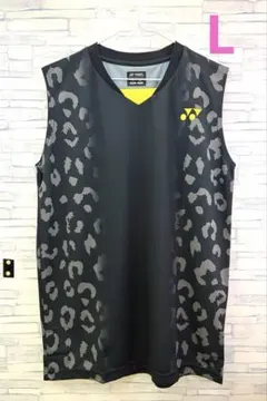 YONEX トナミ運輸　Oサイズ　ヒョウ柄シャツTONAMI 美品 トナミ運輸】【XL】YONEX バドミントン ヒョウ柄 ユニフォーム メンズ