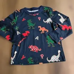 恐竜柄 ネイビー 長袖カットソー 110cm 新品未使用