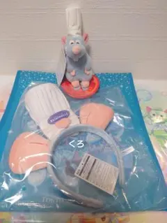 ディズニー❤フード＆ワイン♡カチューシャ❤肩のせぬいぐるみ♡バッグ❤レミー♡新作