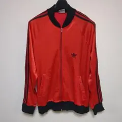 80s adidas ATP トラックジャケット 赤×黒 USA製 Lサイズ