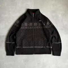 古着 90s FILA 短丈 ブルゾン フリース ジャケット ドリズラー