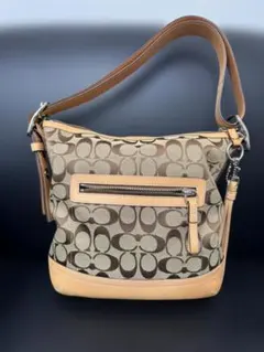 COACH コーチ 9362 シグネチャー キャンバス ショルダーバッグ ベージュ レディース COACH（コーチ） 並行輸入 ショルダーバッグ シグネチャー キャンバス