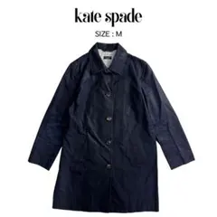 【kate spade】 ケイトスペード 裏地チェック柄 ステンカラーコートのサムネイル