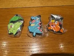 ポケモン ラバーマスコット 3体（チコリータ、ワニノコ、ポカブ）