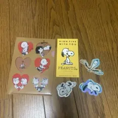 PEANUTSスヌーピー ステッカー クリアファイルセット