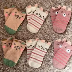 ベビー靴下6足セット棉100