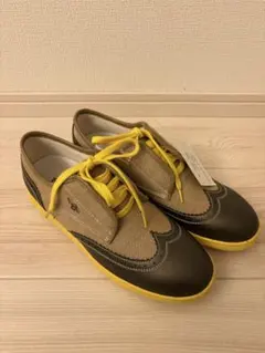 クリエイティブリクリエーション　ゴルフシューズイエロー スニーカー26.5