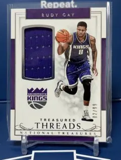 Rudy Gay Sacramento Kings 02/99 ジャージカード