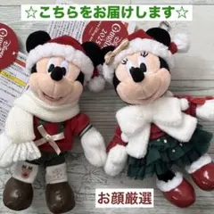 ディズニー ミッキー ミニー ぬいぐるみバッジ クリスマス 2025