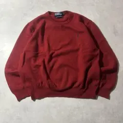 90s Polo by Ralph Lauren ウール ニット ワインレッド