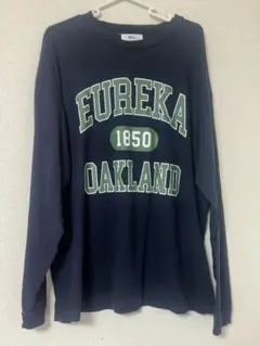 WEGO EUREKA OAKLAND ロングスリーブTシャツ L ネイビー