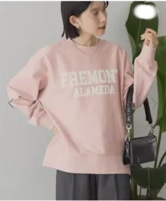 新品　AMERICAN HOLIC　ロゴスウェットプルオーバー　サイズL　ピンク