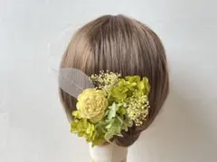 髪飾り ヘッドドレス ヘアピン 成人式 和装 振袖 ウェディング ドライフラワー