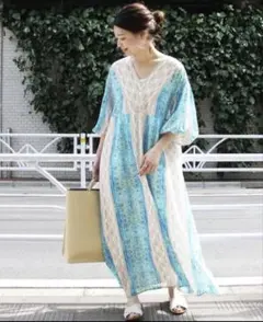 ジャーナルスタンダード　Vネック 長袖ワンピース